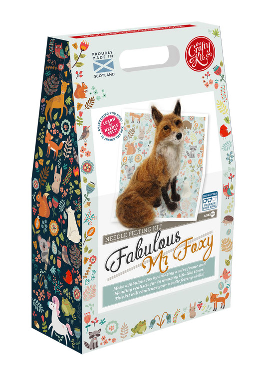 Craft Kit Company Fabulous Mr Foxy Needle Felting Kit