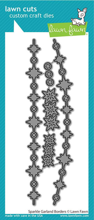 Lawn Fawn Sparkle Garland Borders - Dies