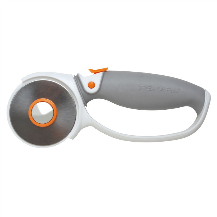Fiskars 60mm Loop Rotary Cutter with Titanium Carbide Coated Cutting Blade. Damaged Packaging.