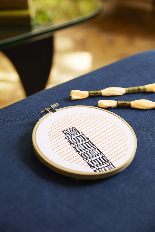 DMC Embroidery Kit Pisa by Kseniia Guseva - Easy