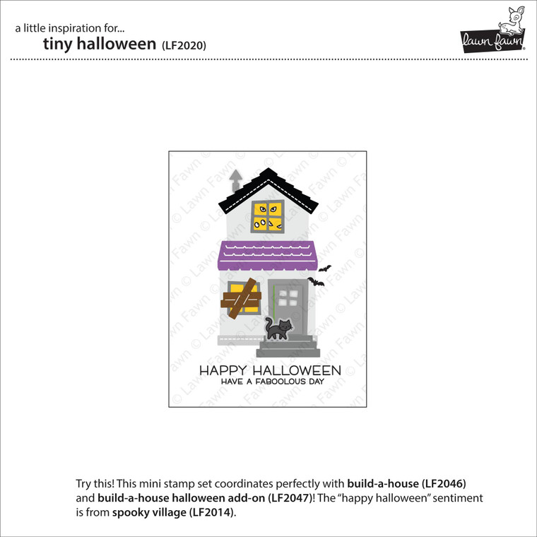 Lawn Fawn Tiny Halloween 2X3 Clear Stamp