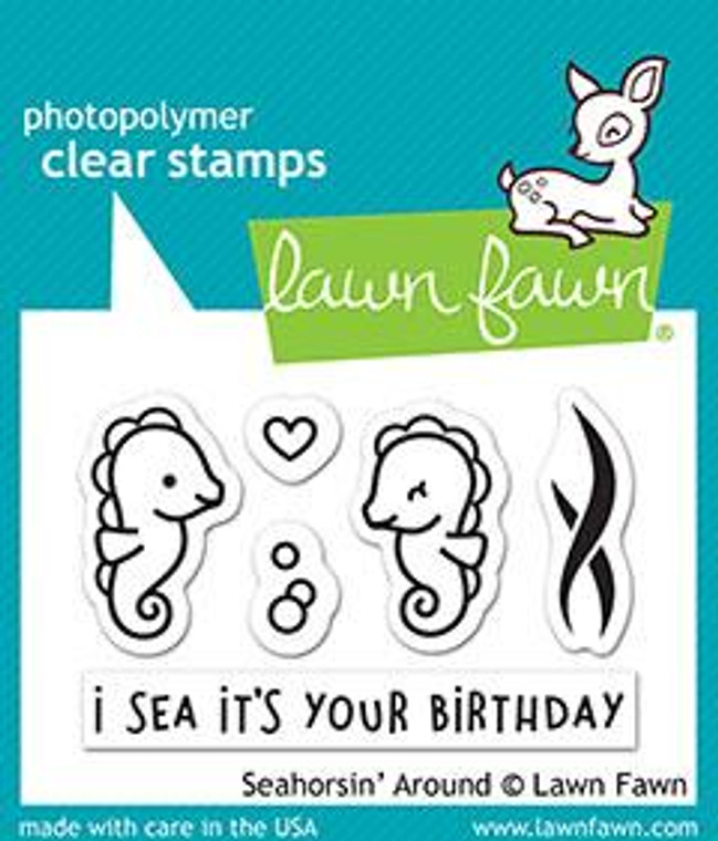 Lawn Fawn Seahorsin' Around 2X3 Clear Stamp Set