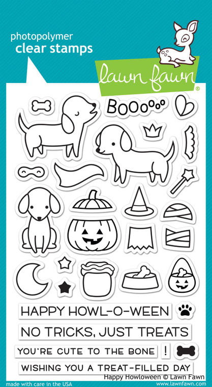 Lawn Fawn Happy Howloween 4X6 Clear Stamp Set