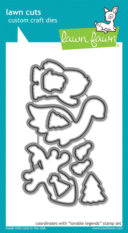 Lawn Fawn Lovable Legends - Lawn Cuts Custom Craft Dies