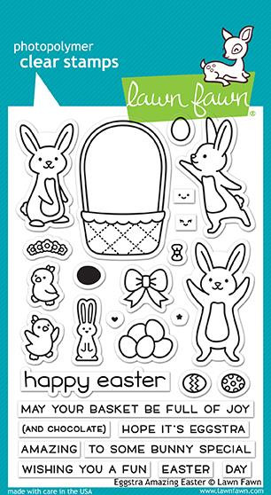 Lawn Fawn Eggstra Amazing Easter 4X6 Clear Stamp Set