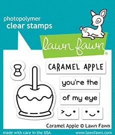 Lawn Fawn Caramel Apple 2X3 Clear Stamp
