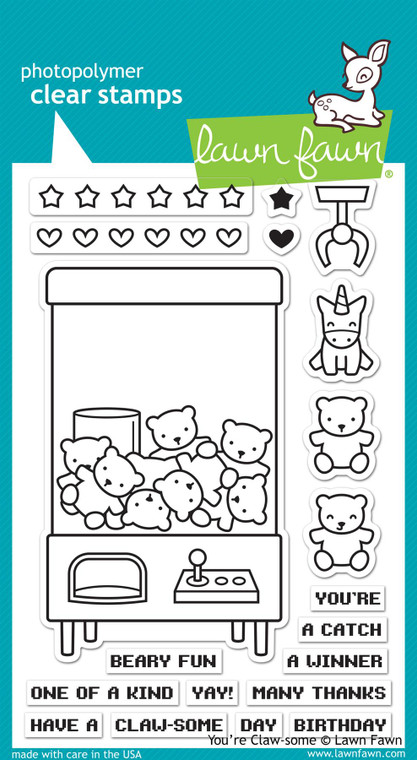 Lawn Fawn You'Re Claw-Some 4X6 Clear Stamp Set