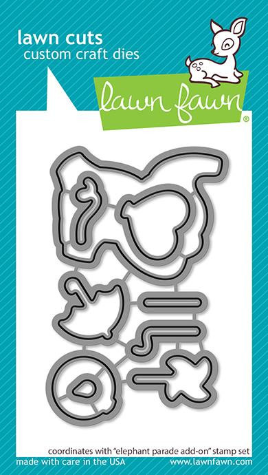 Lawn Fawn Elephant Parade Add-On - Lawn Cuts Dies