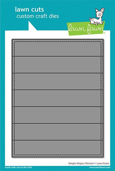 Lawn Fawn Simple Stripes: Portrait Custom Craft Dies