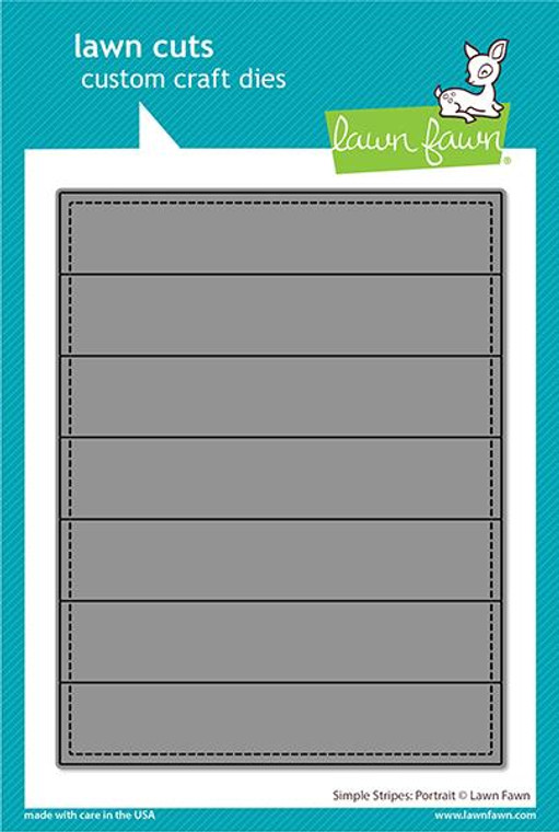 Lawn Fawn Simple Stripes: Portrait Custom Craft Dies