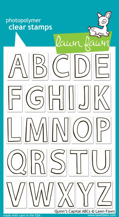 Lawn Fawn Quinn'S Capital Abcs 4X6 Clear Stamp Set