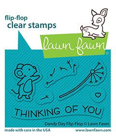 Lawn Fawn Dandy Day Flip-Flop 2X3 Clear Stamp Set
