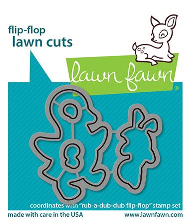Lawn Fawn rub-a-dub-dub flip-flop - lawn cuts dies