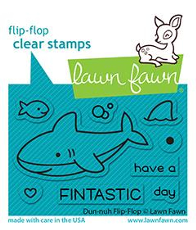 Lawn Fawn Duh-Nuh Flip-Flop 2X3 Clear Stamp Set