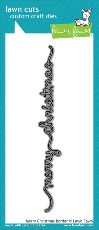 Lawn Fawn Merry Christmas Border Custom Craft Dies