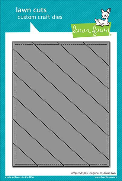 Lawn Fawn Simple Stripes: Diagonal Custom Craft Dies