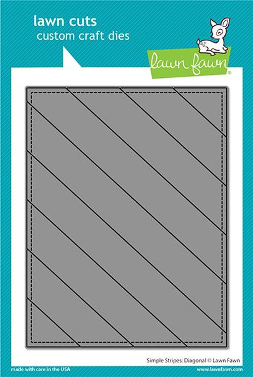 Lawn Fawn Simple Stripes: Diagonal Custom Craft Dies
