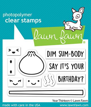 Lawn Fawn Year Thirteen 2X3 Clear Stamp Set