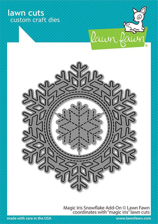 Lawn Fawn Magic Iris Snowflake Add-On Custom Craft Dies