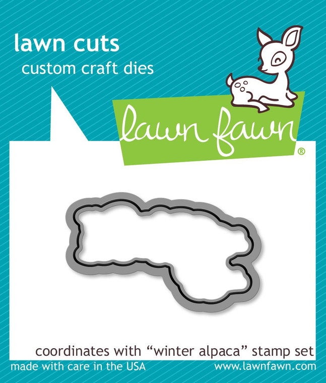 Lawn Fawn Winter Alpaca - Lawn Cuts Custom Craft Dies