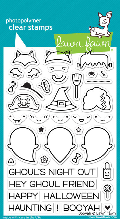 Lawn Fawn Booyah 4X6 Clear Stamp Set