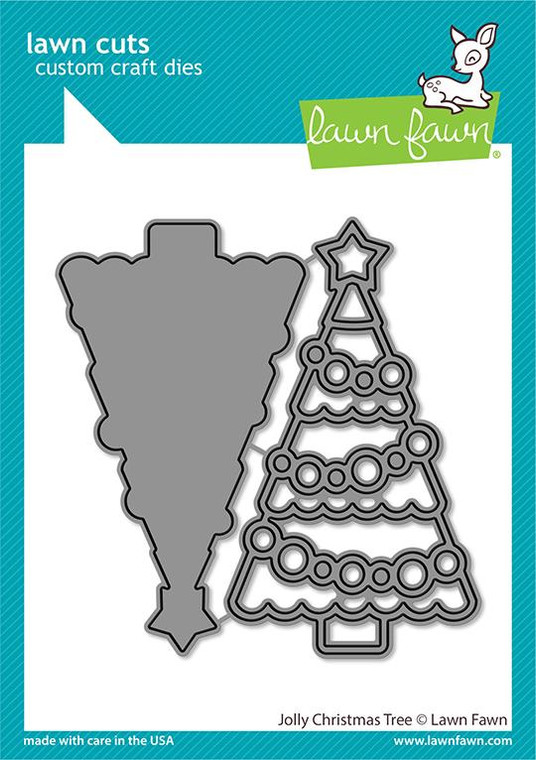 Lawn Fawn Jolly Christmas Tree Custom Craft Dies