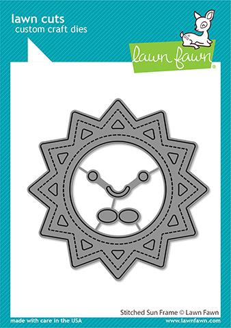 Lawn Fawn Stitched Sun Frame Custom Craft Dies