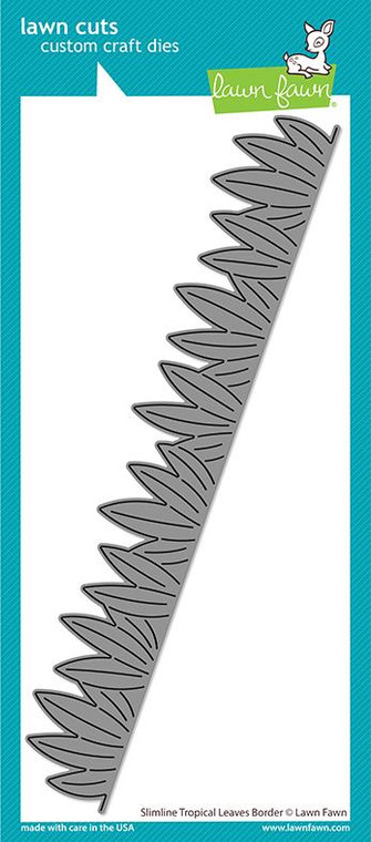 Lawn Fawn Slimline Tropical Leaves Border Custom Craft Dies