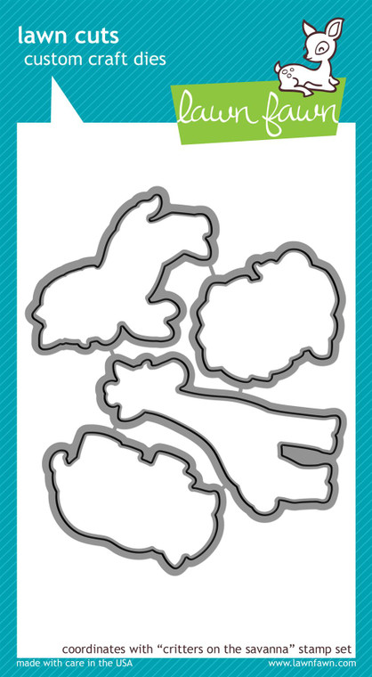 Lawn Fawn Critters On The Savanna - Lawn Cuts Custom Craft Dies