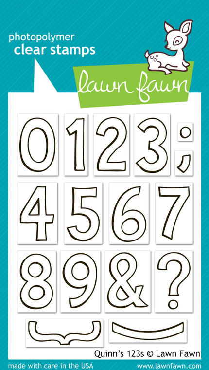 Lawn Fawn Quinn'S 123S 3X4 Clear Stamp Set