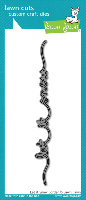 Lawn Fawn Let It Snow Border Custom Craft Dies