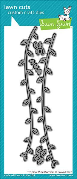 Lawn Fawn Tropical Vine Borders Custom Craft Dies