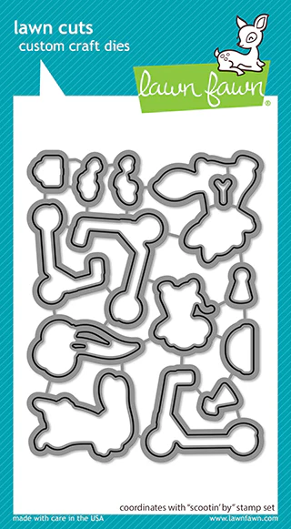 Lawn Fawn Scootin' By - Lawn Cuts Custom Craft Dies