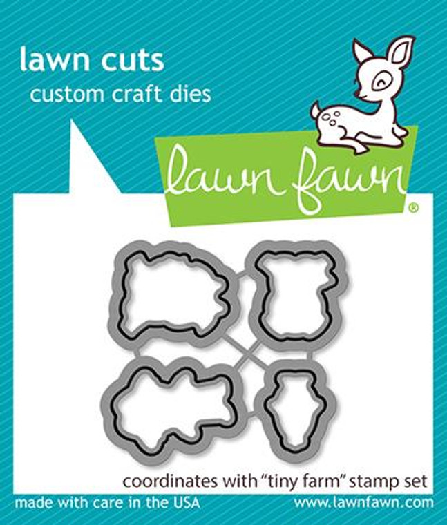 Lawn Fawn tiny farm - lawn cuts dies