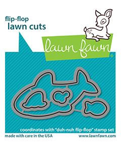 Lawn Fawn Duh-Nuh Flip-Flop - Lawn Cuts Custom Craft Dies