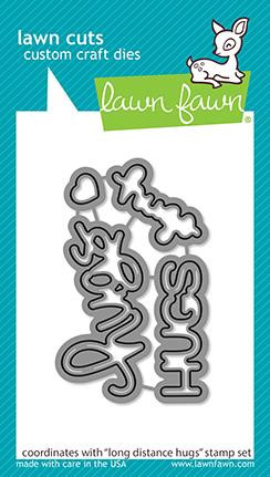 Lawn Fawn Long Distance Hugs - Lawn Cuts Custom Craft Dies