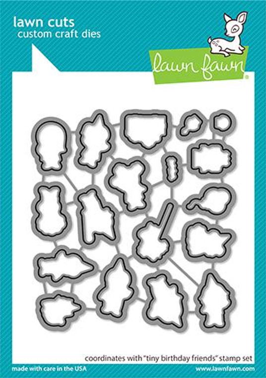 Lawn Fawn Tiny Birthday Friends - Lawn Cuts Custom Craft Dies
