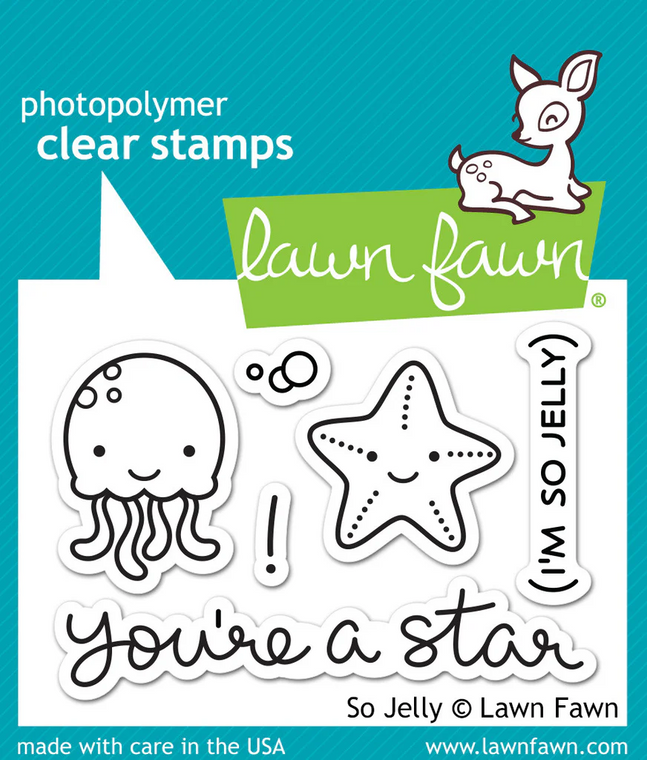 Lawn Fawn So Jelly 2X3 Clear Stamp Set