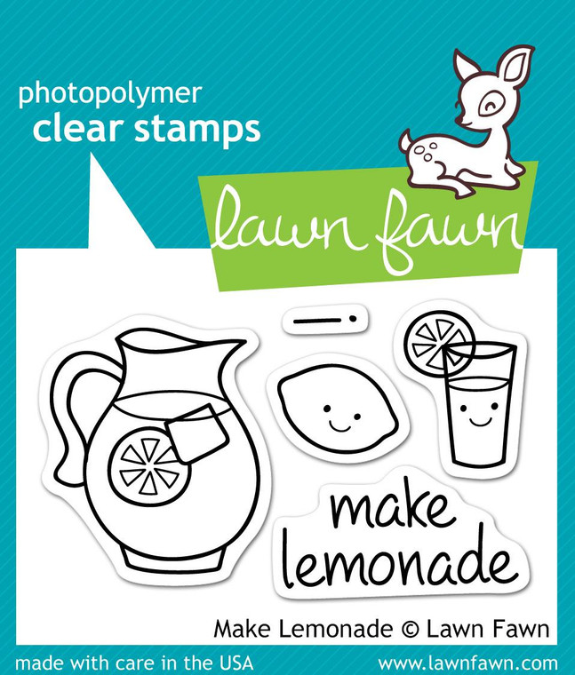 Lawn Fawn Make Lemonade 2X3 Clear Stamp Set