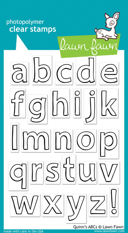 Lawn Fawn Quinn'S Abcs 4X6 Clear Stamp Set