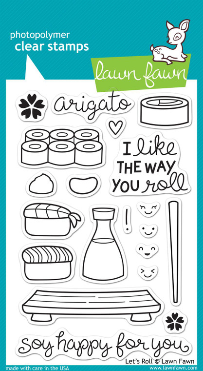 Lawn Fawn Let'S Roll 4X6 Clear Stamp Set