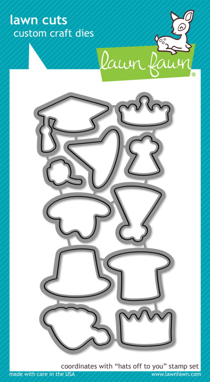 Lawn Fawn Hats Off To You - Lawn Cuts Custom Craft Dies