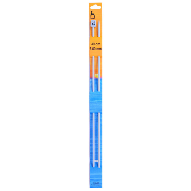 Pony Classic Knobbed Knitting Pins Needles 3.5mm x 30cm