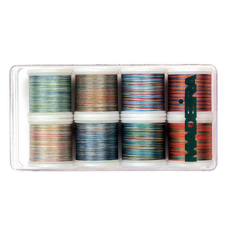 Madeira Polyneon Thread Set: Multicolour: 8 x 200m