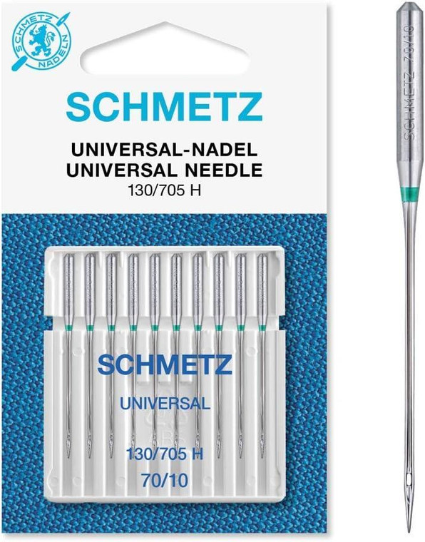 Schmetz Size 70 Machine Needles Universal 130/705H Pack of 10