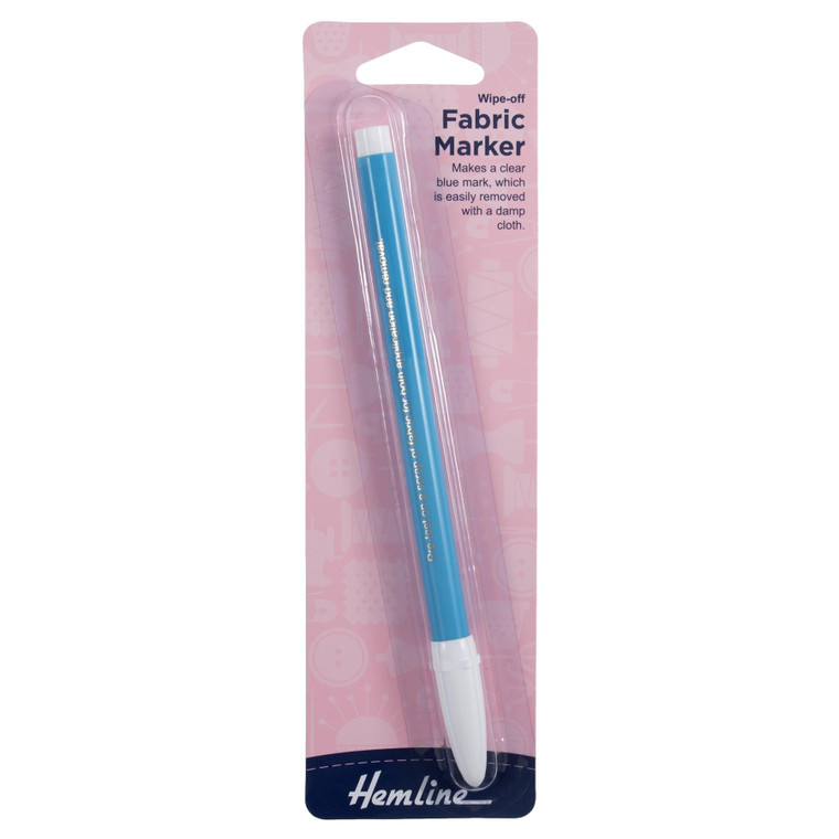 Hemline Wipe-off Fabric Marker Blue 1 pc