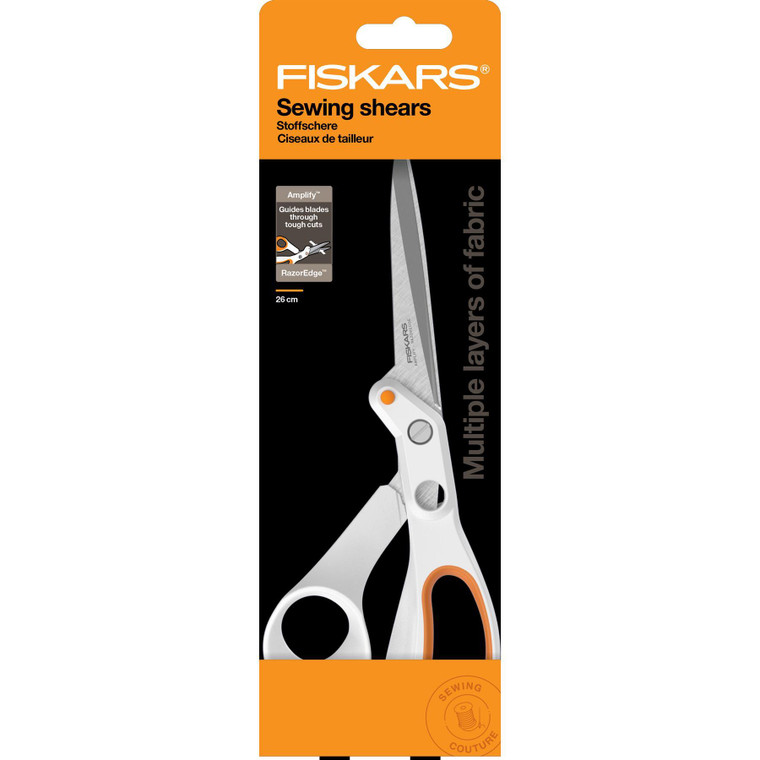 Fiskars Amplify Scissors Razor Edge Dressmaking Shears: 26 cm/10.24 inches. Damaged packaging