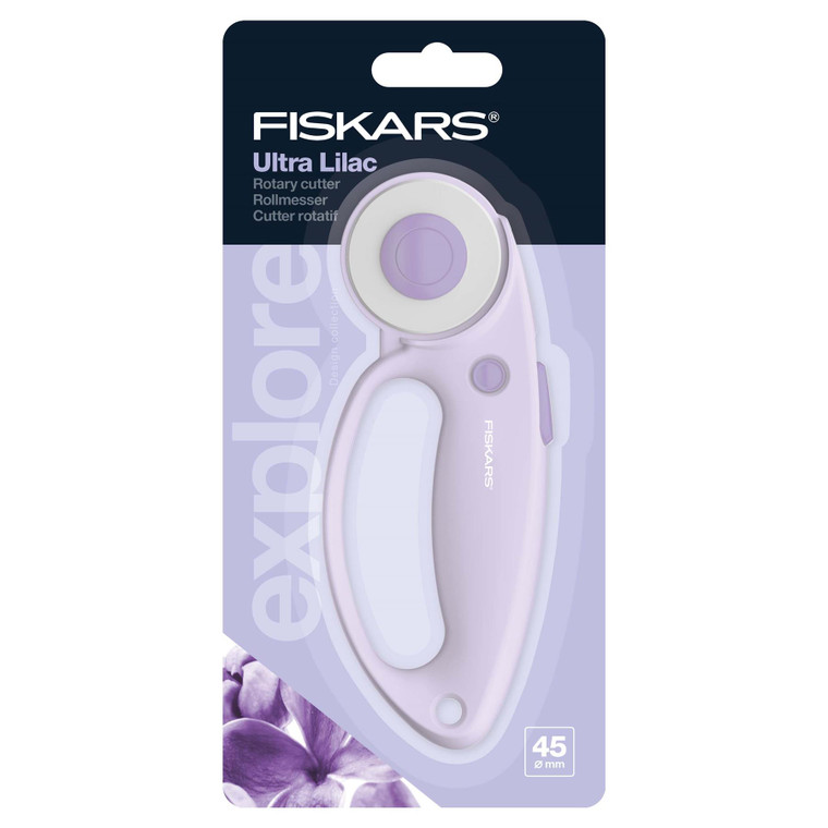 Fiskars Rotary Cutter: Straight: Ultra Lilac: 45mm