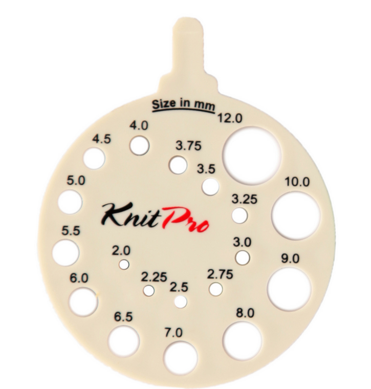 KnitPro Round Needle Size Gauge: Ivy, 2-12mm