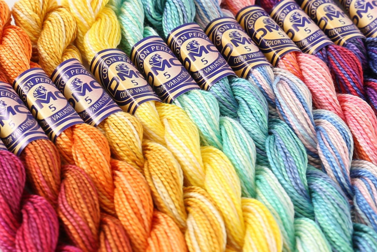 DMC Perle Cotton Thread 10g Size 8 Small, 25m long, available in different colours